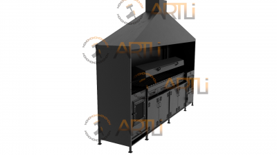 Мангальный комплекс с печью для запекания "Grill Land"