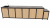 Рабочий стол с дверцами 3300х600