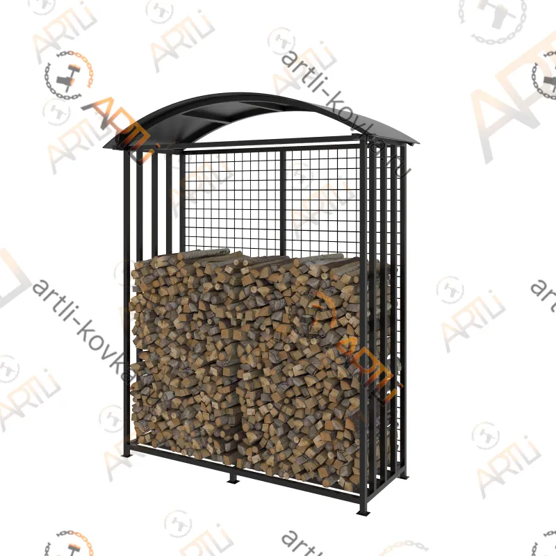 Дровник из профильных труб 30х30